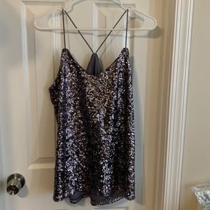 Express sequin tank camisole